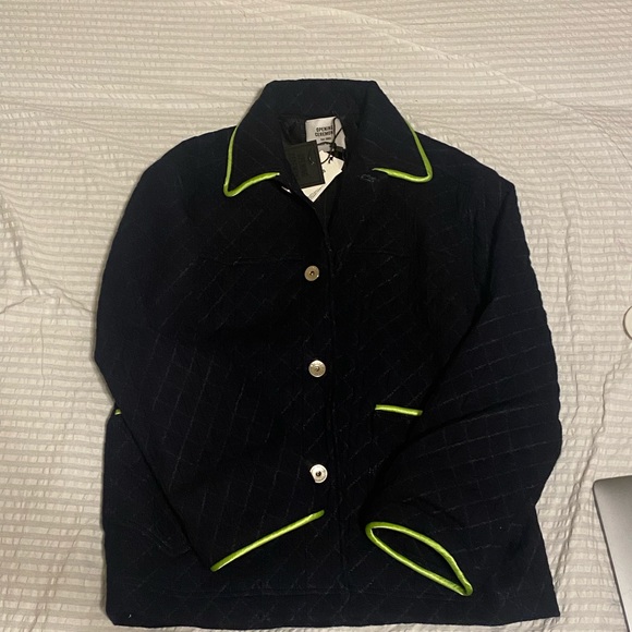 BNWT Opening Ceremony Indigo Matelasse Jacket - Picture 2 of 2